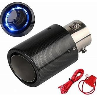 Carbon fibre exhaust tip