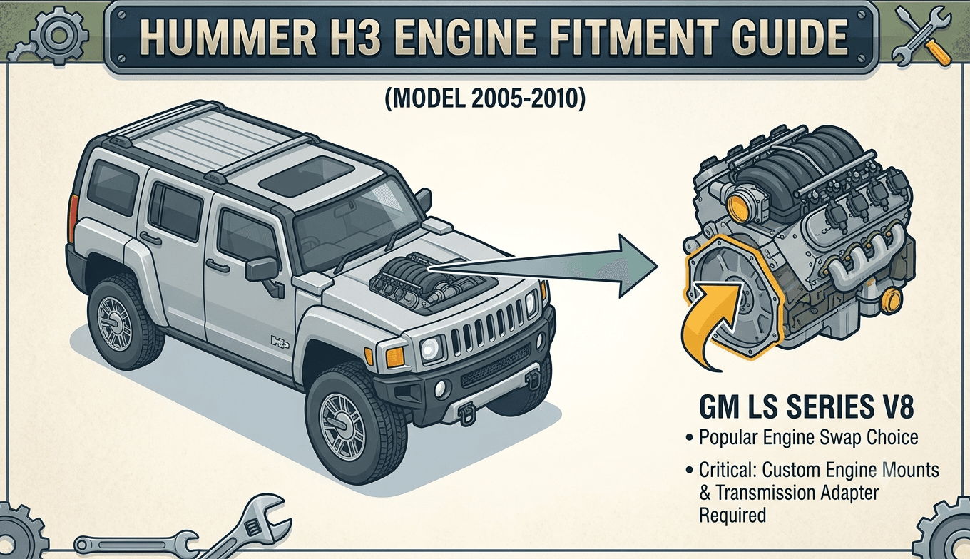 Hummer H3 Engine Fitment Guide, Used Engine Compatibility