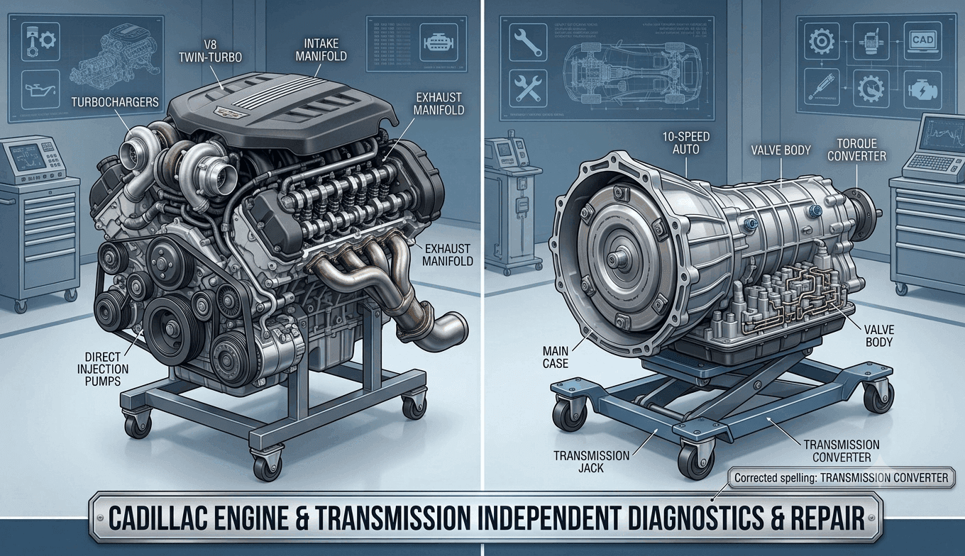 Cadillac Engine & Transmission Repair Guide